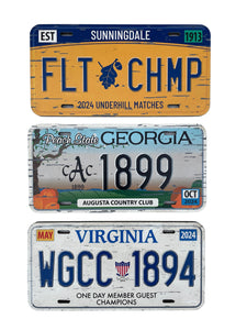 License Plate Wall Hanging 6"x12"