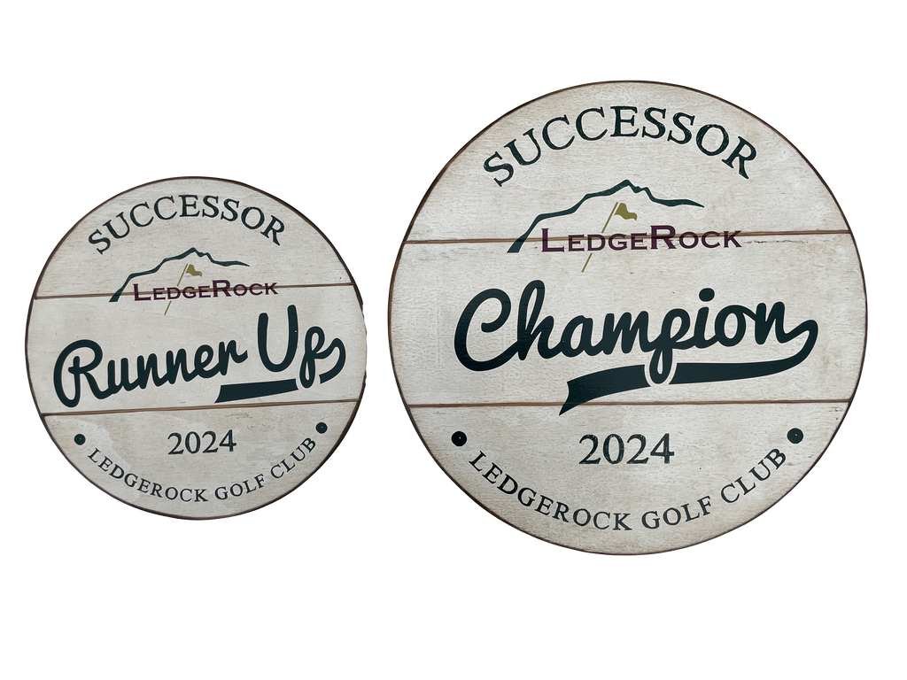 Slatted Circle Award Sign