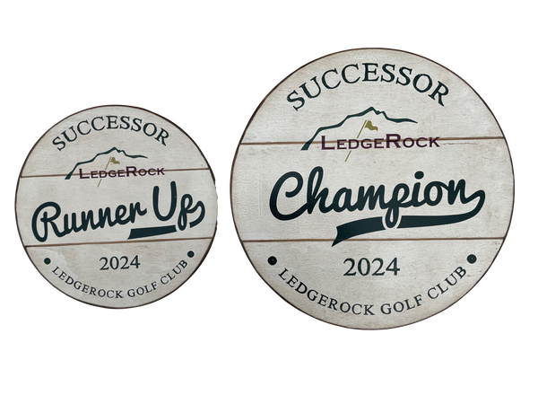 Slatted Circle Award Sign