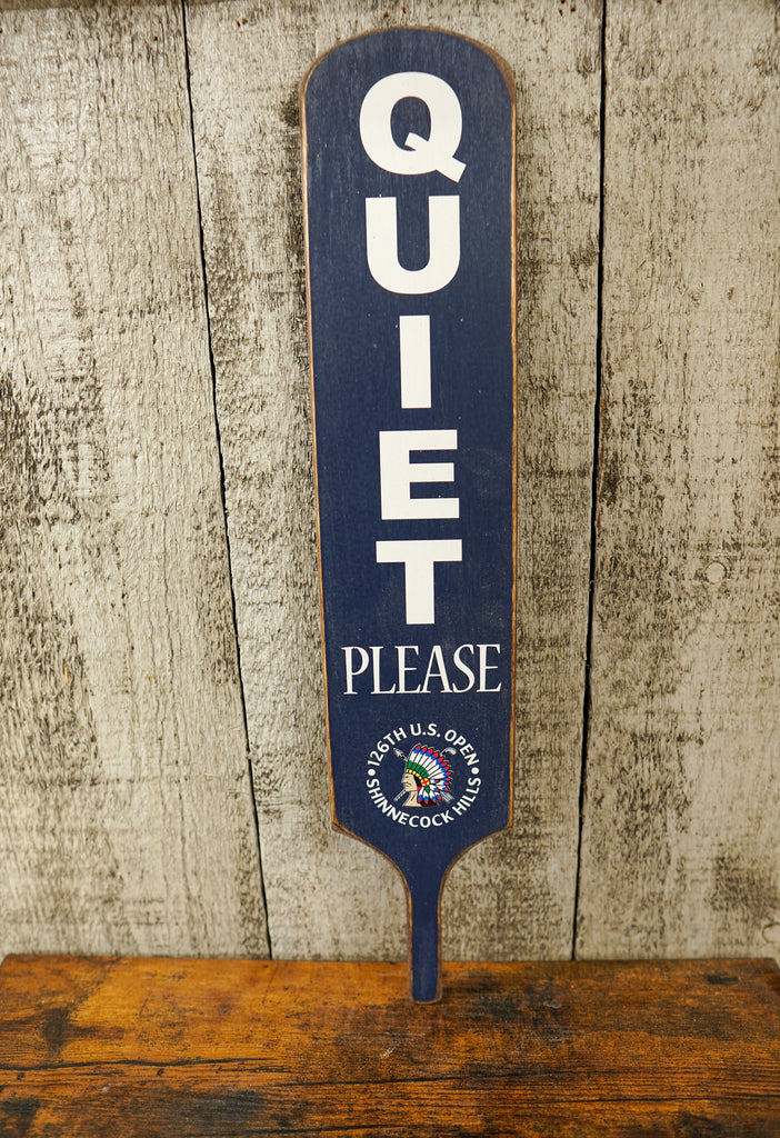 2026 U.S. Open Quiet Please Paddle  - Wall Hanging