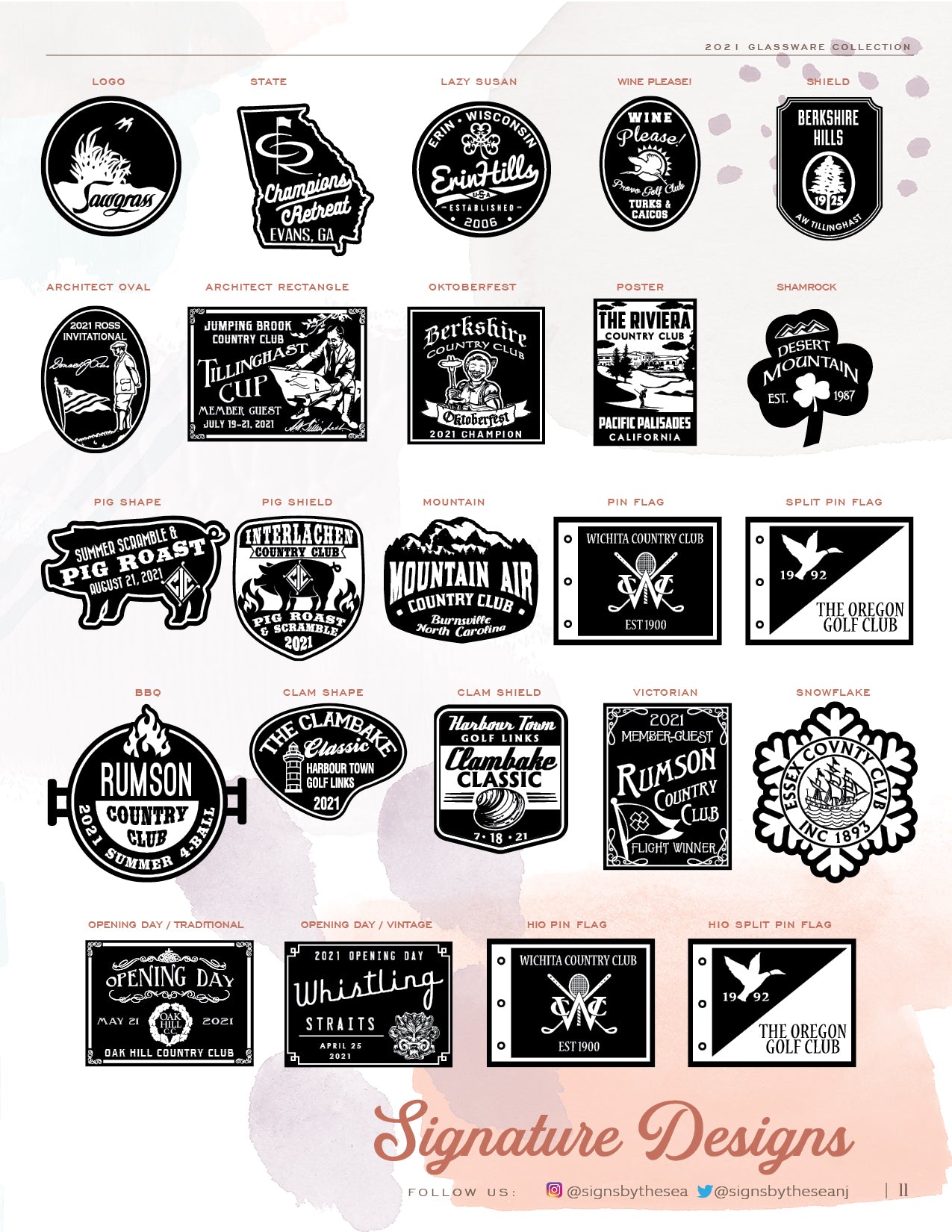 Pint Glass Signs By the Sea