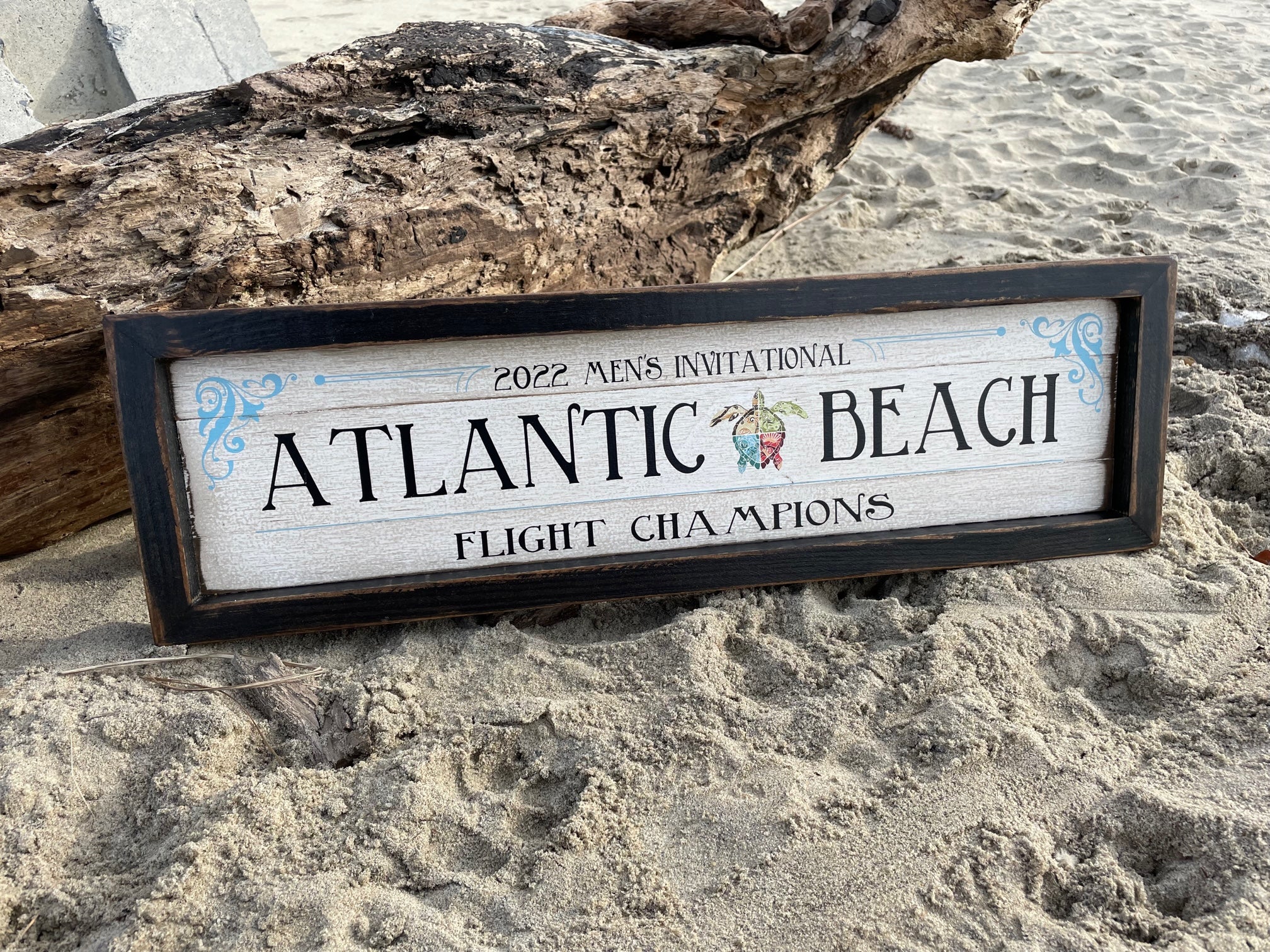 Framed Slatted Signs Signs By the Sea